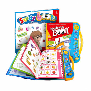 Kids Intelligence Speaking Book, English Letters, Words & Shapes. Learning & Fun (with 6 months Guarantee) & Premium Quality