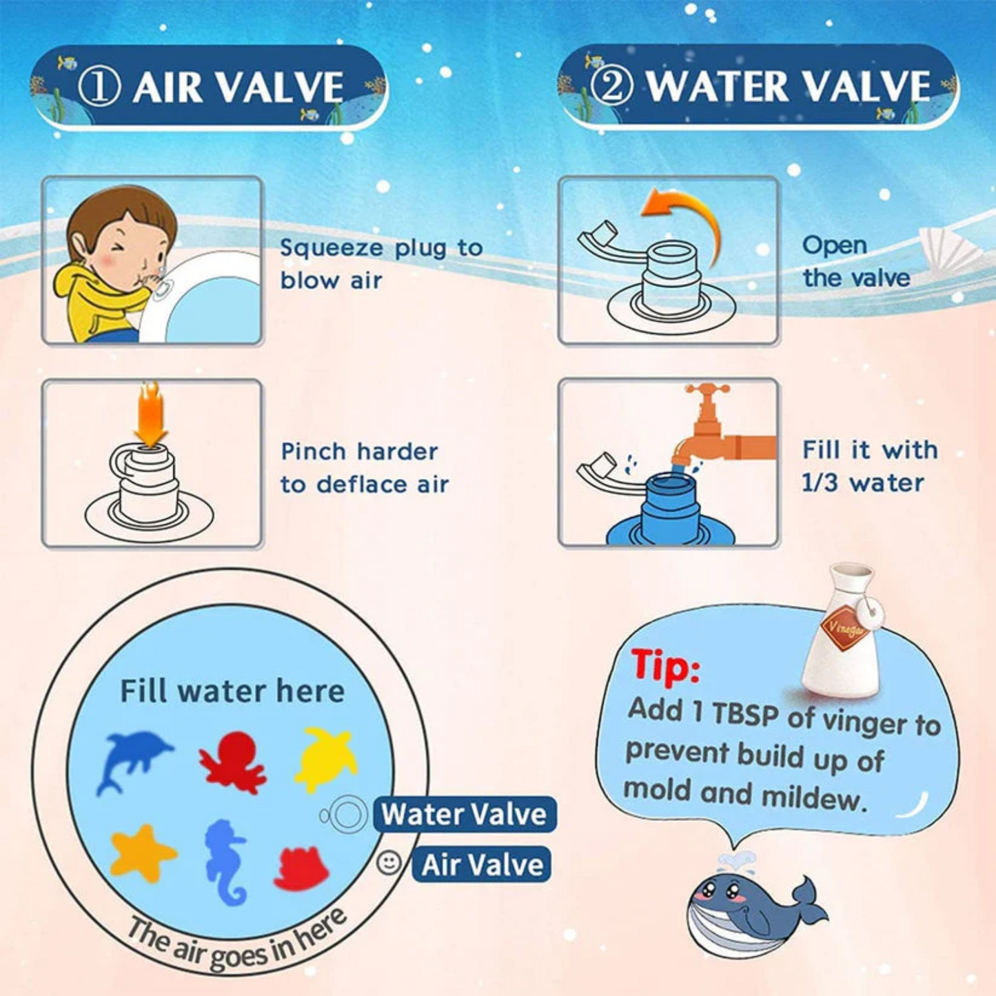 Original Baby Water Play Mat with (6months Guarantee)